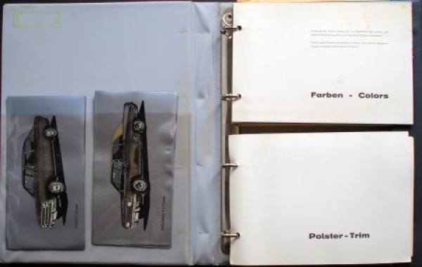 Opel Modelprogram Color and Trim 1967 Dealermap mit original presentations in Opelmap (8689)